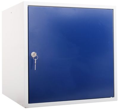 Mega Deal | 7x Schließfachwürfel | HxBxT 45 x 45 x 45 cm | Blau | newpo 
