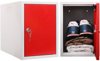 Mega Deal | 2x Schließfachwürfel | HxBxT 35 x 25 x 45 cm | Grau | newpo 