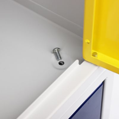  5x vestiaires multicases métalliques | HxLxP 35 x 25 x 45 cm | Jaune | Mega Deal | Newpo