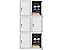6x vestiaires multicases métalliques | HxLxP 35 x 25 x 45 cm | Bleu | Mega Deal | Newpo