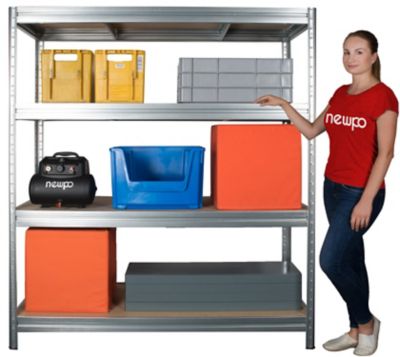 Mega Deal | 2x Lagerregale HxBxT 1770 x 1600 x 600 mm | 1x Werkbank HxBxT 870 x 1200 x 600 mm | silbergrau | Certeo