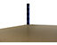 Certeo | 1x Étagère pour cave + 1x étagère d'angle | HxLxP 1800 x 900 x 450 mm | Bleu | Charge max. par tablette: 265 kg | Mega Deal