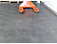 Lot de 5x dalle PVC pour garage à clipser | env. 1,1m² | HxLxP 12 x 470 x 470 mm | Rainurée | Noir | Certeo