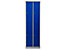 Garderobenspind | HxBxT 195 x 60 x 50 cm | Vorhängeschloss | Grau-Blau