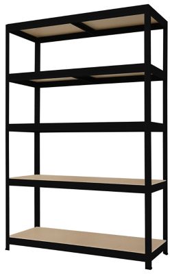 Stabiles Lagerregal | Tragkraft 250 kg pro Fachboden | HxBxT 1800 mm x 1200 mm x 450 mm | Galvanisch verzinkt