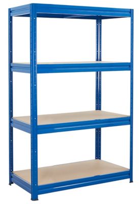 Profi Lagerregal | Extra breit | Tragkraft bis zu 600 kg pro Fachboden | HxBxT 1770 x 900 x 450 mm | Silber