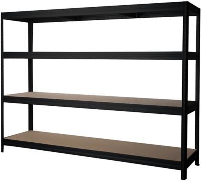 Profi Lagerregal | Extra breit | Tragkraft bis zu 600 kg pro Fachboden | HxBxT 1770 x 900 x 450 mm | Silber