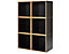Cube de rangement magnétique | Quube à casiers | Lot de 6 | Avec étagère | Blanc | Easy Deal | Novigami