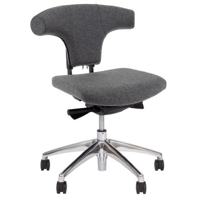 Bürodrehstuhl Taurus | Ergonomisch | T-Bone Rückenlehne | Ohne Sitzneigungsfunktion | Nylongestell | schwarz | Certeo