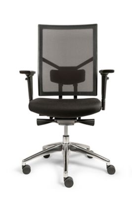 Bürostuhl Mentor | Nachhaltig | Netzrücken | Nylongestell | schwarz | Certeo