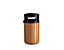 Corbeille cylindrique | acier-polystyrène | Revêtement époxy | Noir-Braun | 40 litres | 411x810 | Flora  | 1 pièce | medial