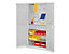 RasterPlan Schlitzplattenchrank mit Schubladen und Fachböden | HxBxT 1950 x 1000 x 600 mm | Blau