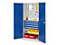 RasterPlan Schlitzplattenschrank mit 4x Schubladen und 2x Fachböden | HxBxT 1950 x 1000 x 600 mm | Blau