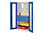 RasterPlan Schubladenschrank mit 2x Fachböden und Sichtfenstern | HxBxT 1950 x 1000 x 600 mm | Anthrazit