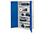 Schwerlastschrank | HxBxT 1950 x 1000 x 600 mm | Schlitzplatten | Traglast 1.65 t | Blau
