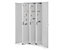 RasterPlan Vertikalschrank  Modell 85, 1950 x 1000 x 600 mm, RAL 7035 | Türinnenseite:n RasterPlan Lochplatten | 3 Auszüge Lochplatten