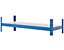 Stabiles Garagenregal | HxBxT 178 x 90 x 60 cm | Tragkraft bis zu 265 kg pro Fachboden | Blau | Certeo