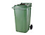 Abfallbehälter | runder Einwurf | Grün | Volumen 120 l | Certeo