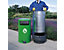 Abfallbehälter TOPSY für den Außenbereich | Volumen 90 l | Hellgrün | Certeo
