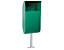 Abfallbehälter mit Aschenbecher für den Außenbereich | Volumen 30 l | Grün | Certeo