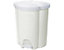 Kunststoffabfallbehälter TRIO | Volumen 40 l | Weiß | Certeo
