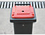 Kunststoffbehälter mit Öffnung für Batterien | Volumen 120 l | Certeo