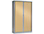 Armoire à rideaux ignifuge M1 | Aluminium | Blanc | HxLxP 1980 x 1200 x 430 | Pierre Henry