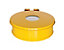 Support sac-poubelleavec couvercle et trappe | acier galvanisé à chaud peint époxy | Revêtement polyester | Jaune | 415x535x150 | Tondo  | 1 pièce | medial