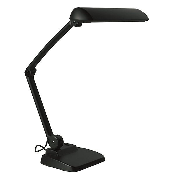 Image of Alco Schreibtischlampe mit extrabreitem Reflektor - schwarz oder lichtgrau - schwarz