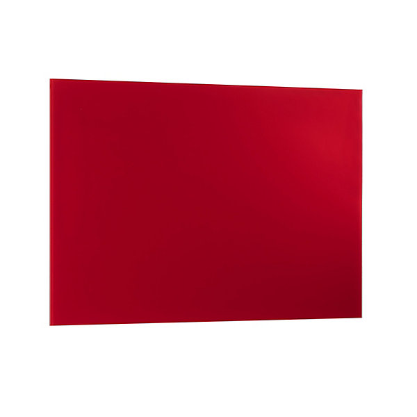 Image of Alco Magnetische Glastafel 400 x 600 mm - inkl. Stift und Würfelmagnete - rot