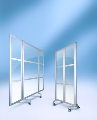 BST Mobile Trennwand - 3-teilige Optik | certeo.de