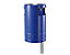 Abfallbehälter mit Aschenbecher für den Außenbereich | Volumen 42 l | Blau | Certeo