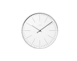 Horloge murale à traits, Design Max Bill - Horloge à quartz dans boîtier en aluminium
