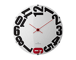Horloge murale design I - Design Oliver Hemming, cadran blanc