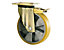 Geräterad | Polyurethan | drehbar mit Bremse | Ø 16 cm | Certeo