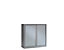 Armoire Monobloc à rideaux ignifuge M2 | Blanc | HxLxP 1000 x 1000 x 430 | Pierre Henry
