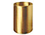 Corbeille à papier cylindrique | Messing | Revêtement étendard | 13 litres | 230x243x300 | Ottone luxe | 1 pièce | medial
