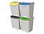 Recycling-Behälter 25 l | Deckel Grün | Certeo
