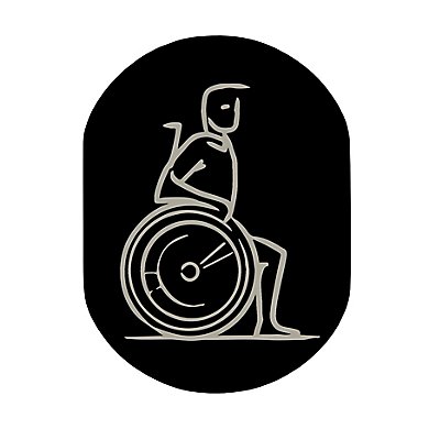 Plaque de signalisation handicape | Aluminium | Noir | 120x160 | Pittonoir  | 1 pièce | medial