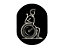 Plaque de signalisation handicape | Aluminium | Noir | 120x160 | Pittonoir  | 1 pièce | medial
