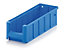 Regal- und Lagerbehälter | Himmelblau RAL 5015 | HxBxL 90 x 117 x 300 mm | Certeo