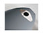 Abfallbehälter mit Aschenbecher | oval | Volumen 50 l + 0,3 l | Lichtgrau RAL 7035 | Certeo