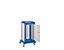 RasterPlan Tool Tower klein Modell 5, mobil, RAL 7035/5010 | 3 LP außen klein, 1 LP Tür