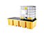 Auffangwanne für Fässer und IBC Container | für bis zu 4 Fässer | 2000 kg Tragfähigkeit | Certeo