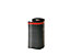 ErgoPlus Bodenmatte B600 mm, schwarz mit rotem Sicherheitsstreifen