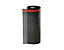 ErgoPlus Bodenmatte B600 mm, schwarz mit rotem Sicherheitsstreifen