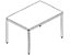 Schreibtisch, höhenverstellbar - BxT 1200 x 800 mm, 1 Unterschrank möglich, lichtgrau