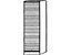 VIOLA Armoire à rideaux - largeur 500 mm, 4 tablettes, dont 1 fixe - gris clair | SET50/5/5