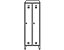 Stahlspind - Geräteschrank mit Stollenfüßen - lichtgrau RAL 7035