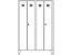Wolf Stahlspind - 2 hohe Abteile - Vollwand-Türen, lichtblau, Abteilbreite 1200 mm